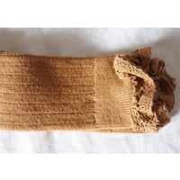 Collegien Lace Trim Knee High Socks 【Caramel】
