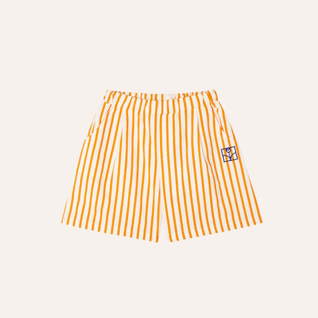 the campamento Orange Stripes Shorts