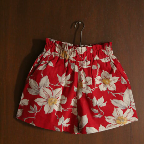 Bonjour  Short & top set Gaughin print - Vanilla dyed light canvas