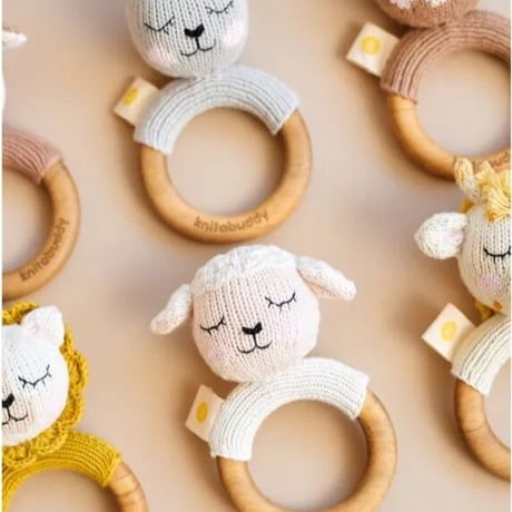 Knit a Buddy LAMB teether