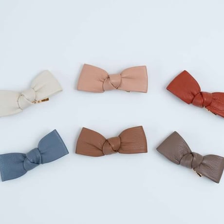 HOME&LINEN  leather ribbon clip  6color