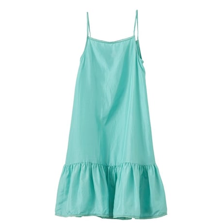 CARAMEL  GRAPE SLIP DRESS aqua