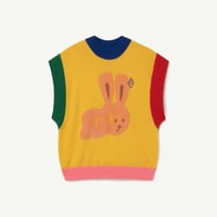 The Animals Observatory  Parrot Kids Vest Yellow Rabbit