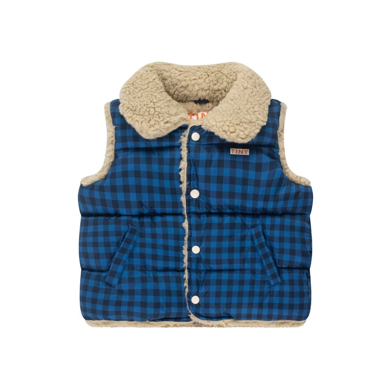 TINYCOTTONS vichy padded vest | hanakao