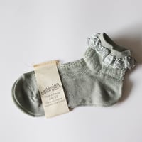 Collegien Lightweigit Pointelle Socks (Aigue Marine)