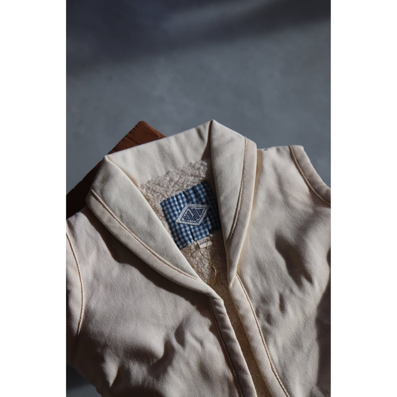 bonjour ジャケット 4y Bonjour JACKET WITHOUT SLEEVES Ivory garment d