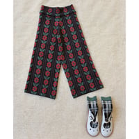 Bonjour  Red Flower pants
