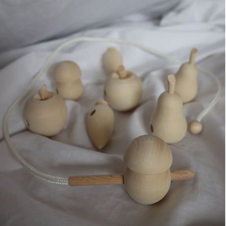 wooden toys lacing fruits&vegetable