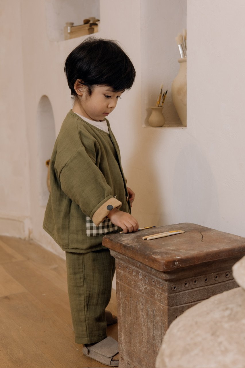 organic zoo Olive Fisherman Pants | hanakao