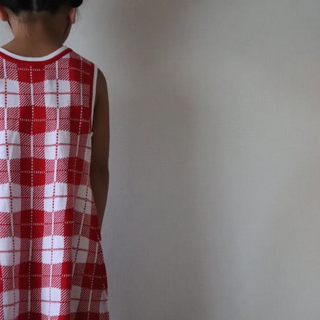 FISH&KIDS  RED CHECKS DRESS