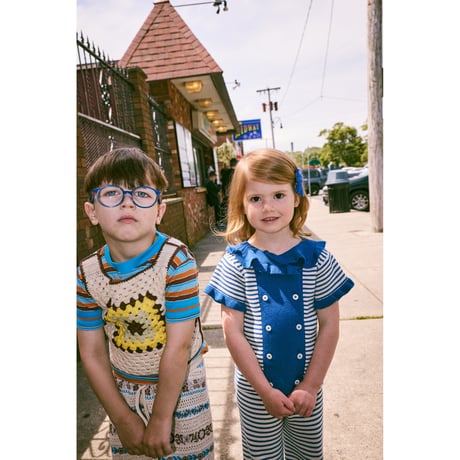 Misha&Puff  REC TEE (BRIGHT SKY AVENUE STRIPE)