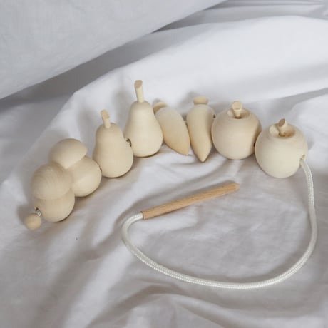 wooden toys lacing fruits&vegetable