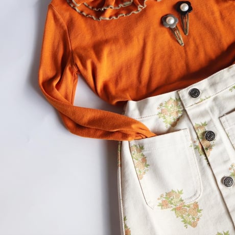 the new society  Loretta Denim Skirt