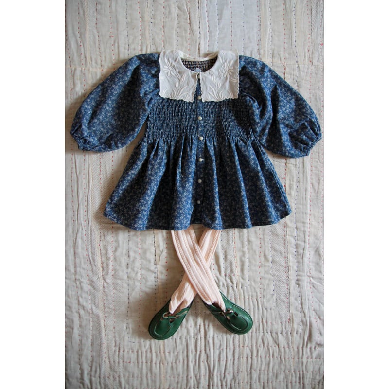 Bonjour diary チュニックワンピース 6Y チェック 新品 bonjour diary 限定 blue check チュニック6Y