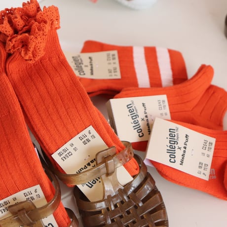 Collegien Plain Ribbed Ankle Socks【POTIRON】