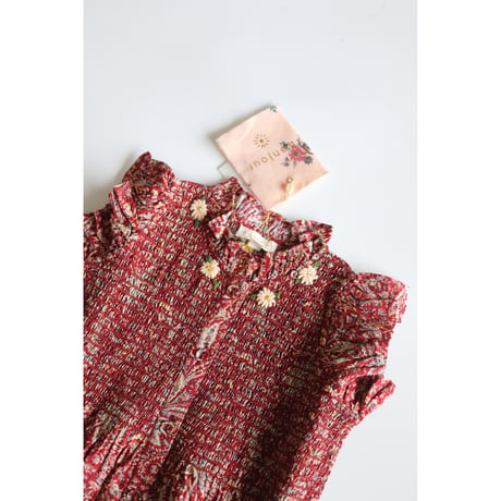 Bonjour  Long dress Cashmere print - organic voile
