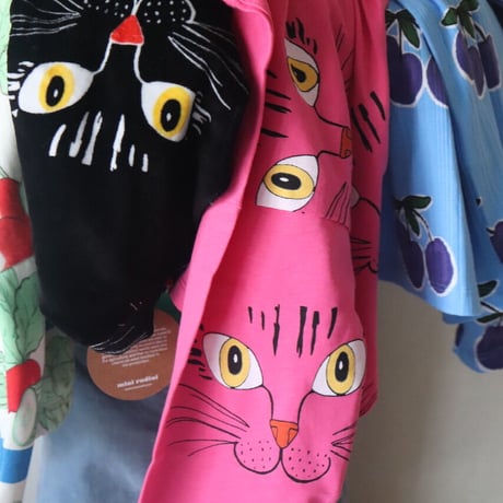 Mini Rodini  CAT FACE VELOUR SWEATER