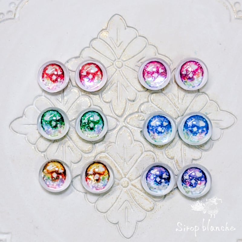 8mm(虹彩小/旧仕様) あの日の空【即納カボションアイ】 | Sirop blanche