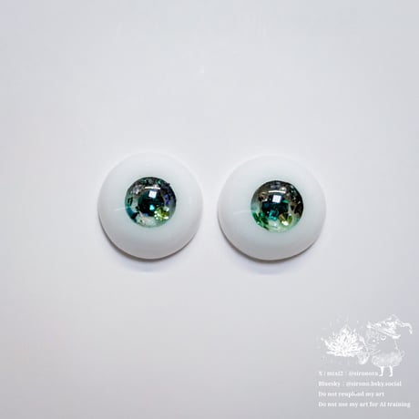 [Sweet Palette]チョコミント-ミントブーケ-＊13～15mm【レジンアイ】