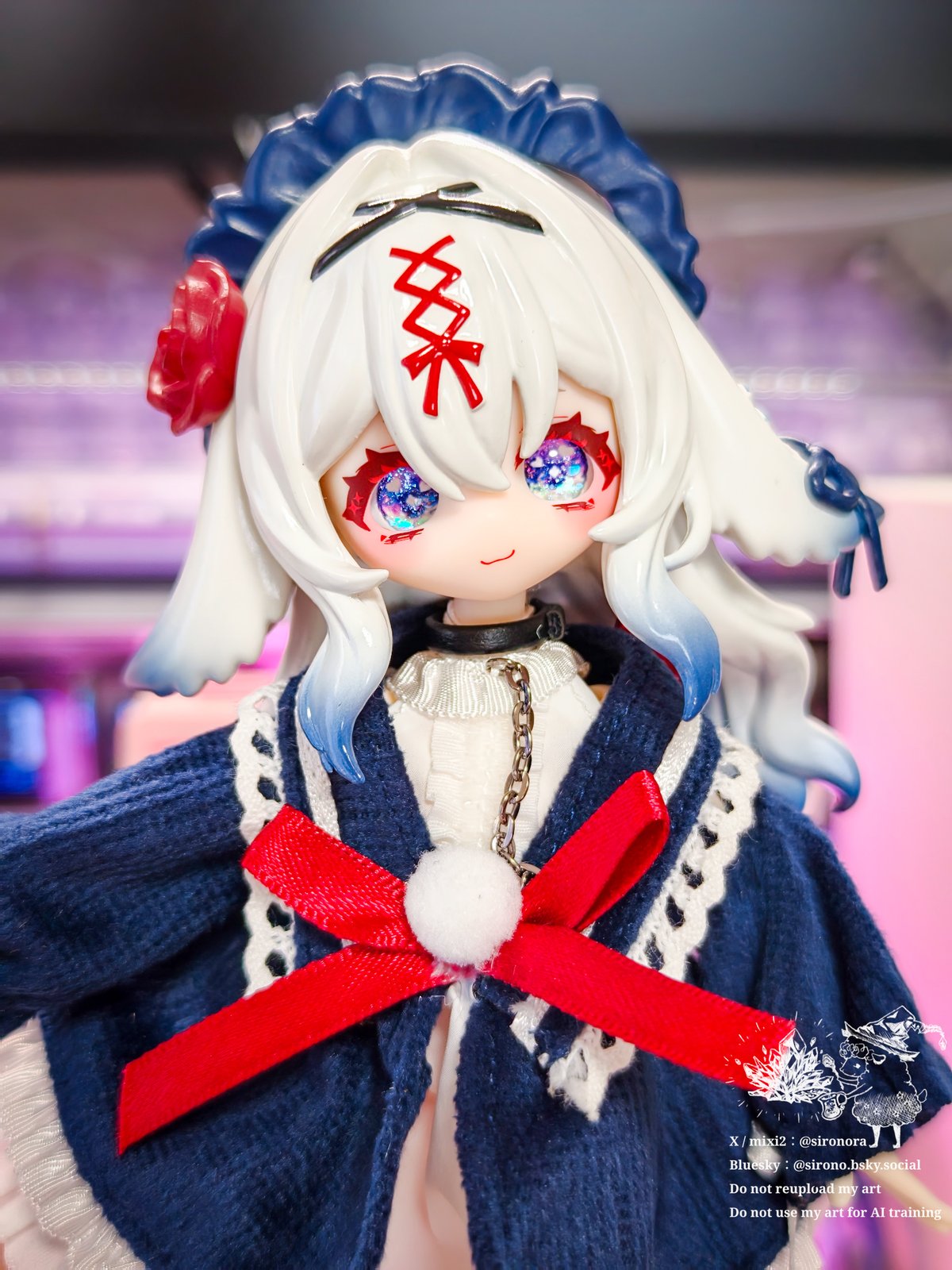 8mm(虹彩小) あの日の空【即納カボションアイ】 | Sirop blanche