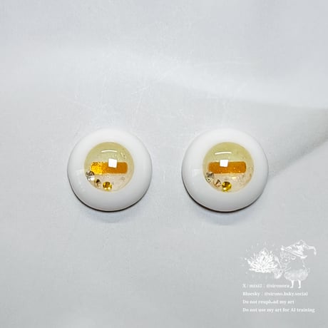 『淡あわドロップ』ハニーレモン/13～15mm【レジンアイ】