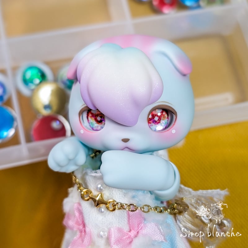 8mm(虹彩小) あの日の空【即納カボションアイ】 | Sirop blanche