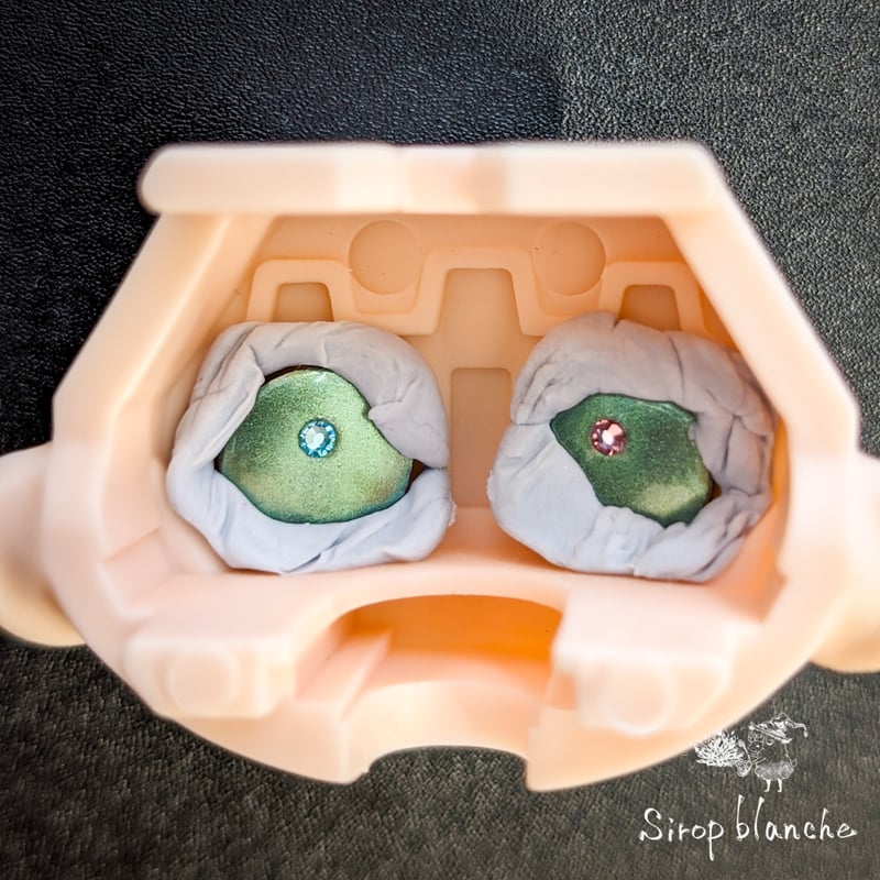 8mm(虹彩大) あの日の空【カボションアイ】 | Sirop blanche