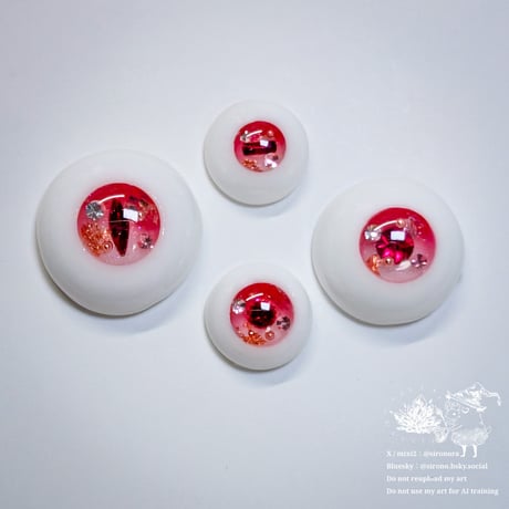 [Sweet Palette]ストロベリームース＊8～12mm【レジンアイ】