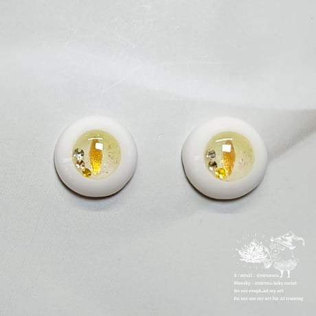 『淡あわドロップ』ハニーレモン/13～15mm【レジンアイ】