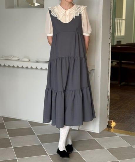 【3L】tiered jumper skirt