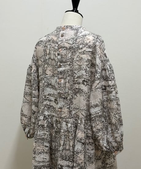 【3L】SU-chan journey linen  one-piece・light pink