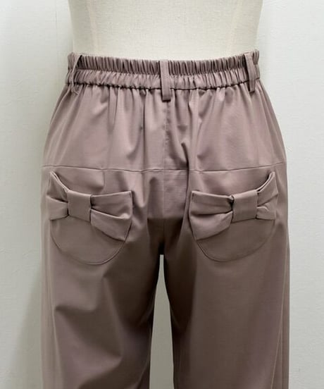 【3L】back ribbon pants