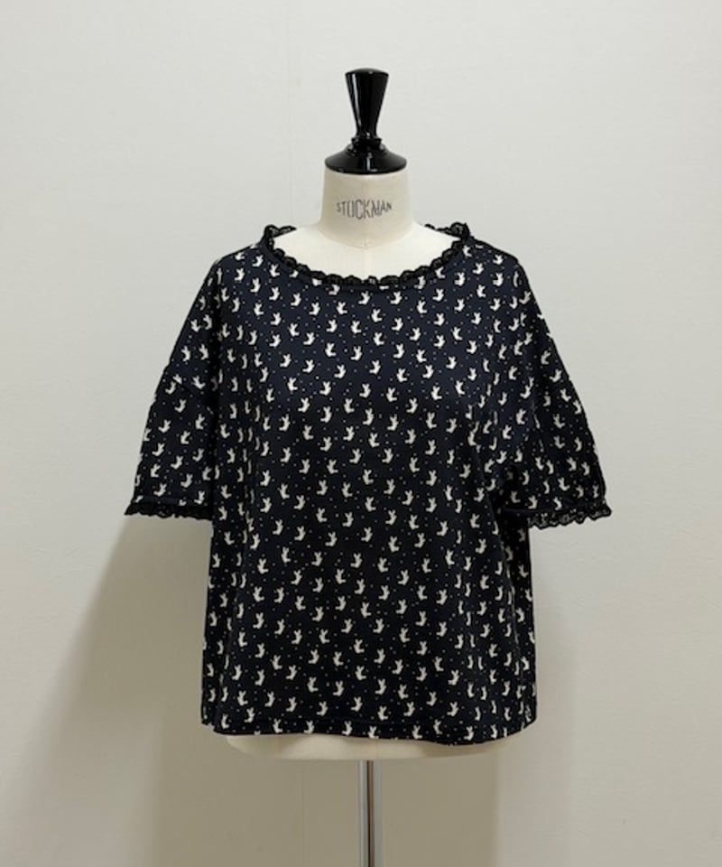 M】textile T shirt | yukiemon global