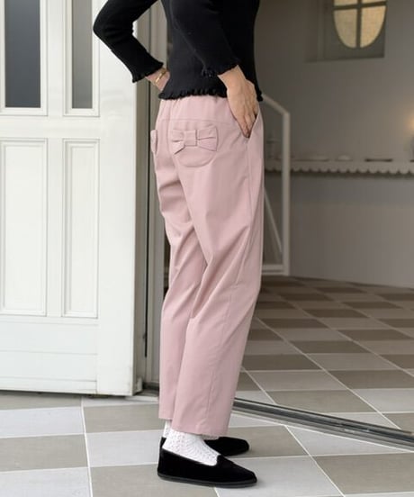 【3L】back ribbon pants