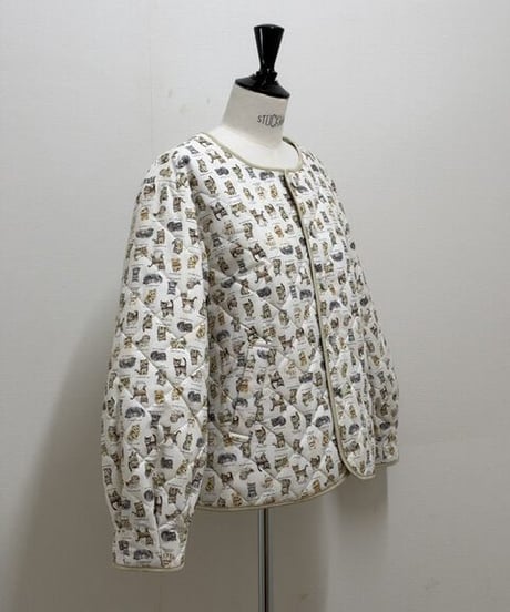 【M】GARACHIGAI quilting  blouson・kitten