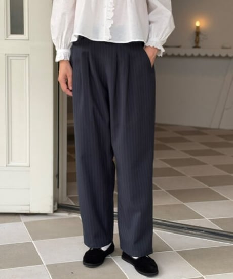 【3L】back ribbon pants