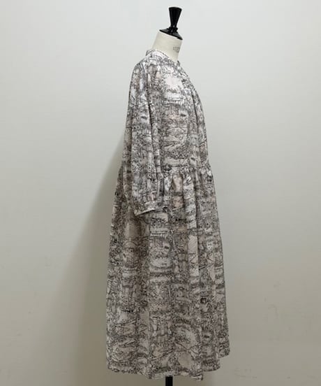【3L】SU-chan journey linen  one-piece・light pink