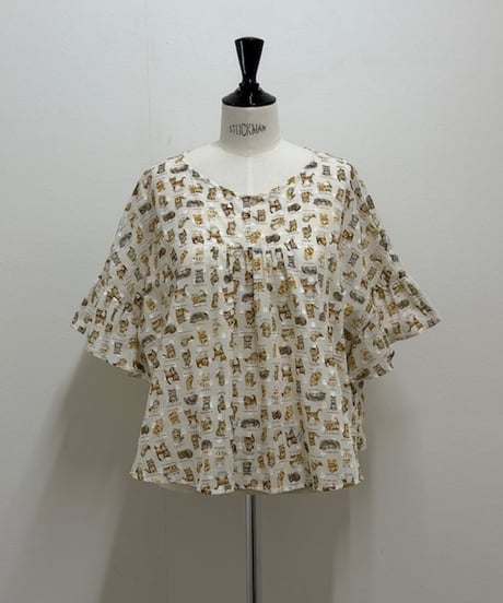 【3L】kitten HIRARA blouse