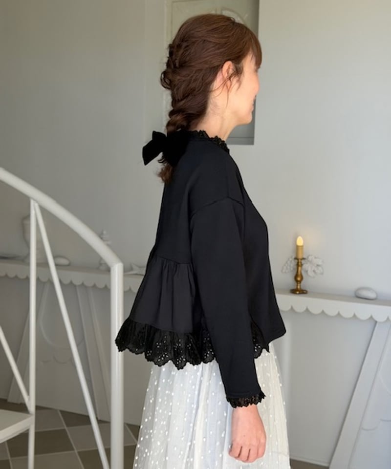 【新品】yukiemon トップス　3Lサイズ 3L】lace sweat pullover | yukiemon global