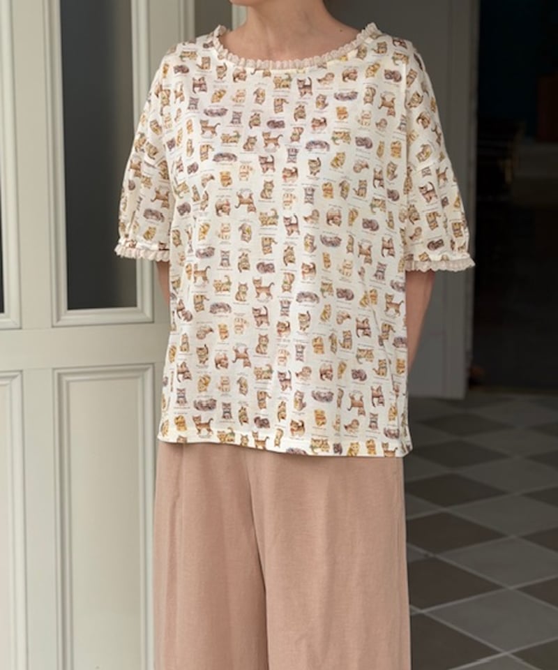 yukiemon Tシャツ M】textile T shirt | yukiemon global