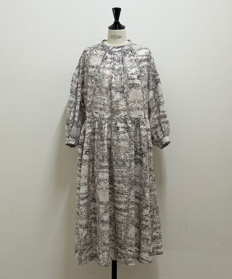 【3L】SU-chan journey linen  one-piece・light pink