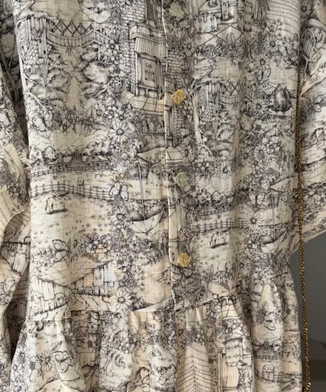【3L】SU-chan journey linen  one-piece・cream