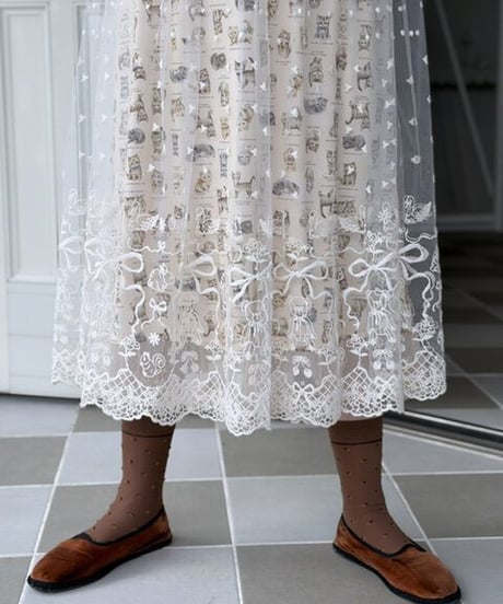 【3L】GARACHIGAI lace one-piece
