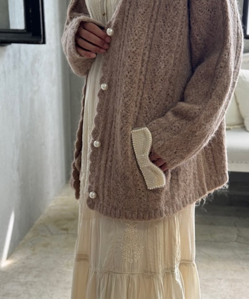 新品未使用yukiemon シャンデリアカーディガン3L