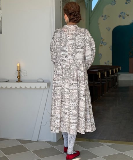 【3L】SU-chan journey linen  one-piece・light pink