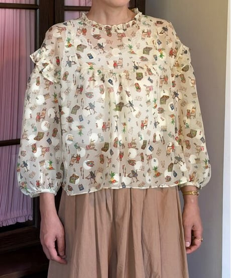 【3L】GARACHIGAI blouse