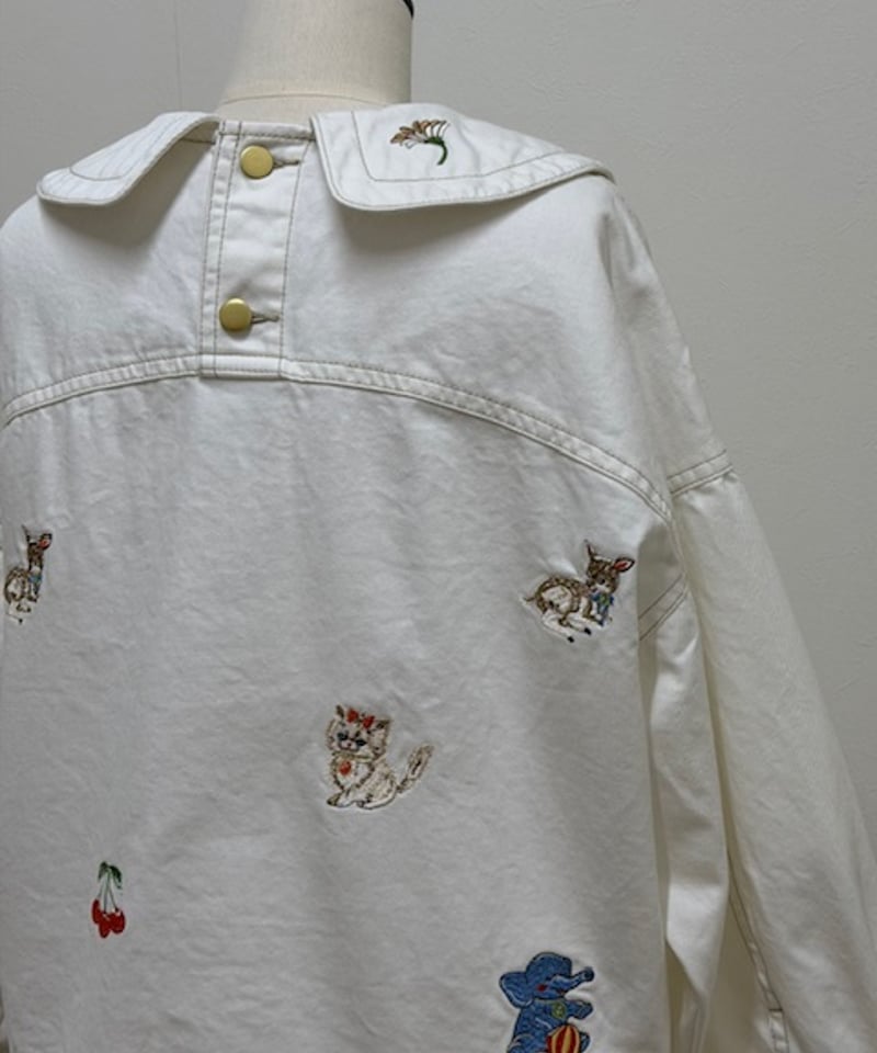 M】fortune embroidery denim jacket | yukiemon g
