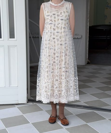 【3L】GARACHIGAI lace one-piece