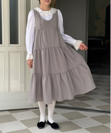 【3L】tiered jumper skirt
