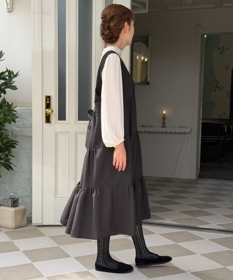 【3L】tiered jumper skirt